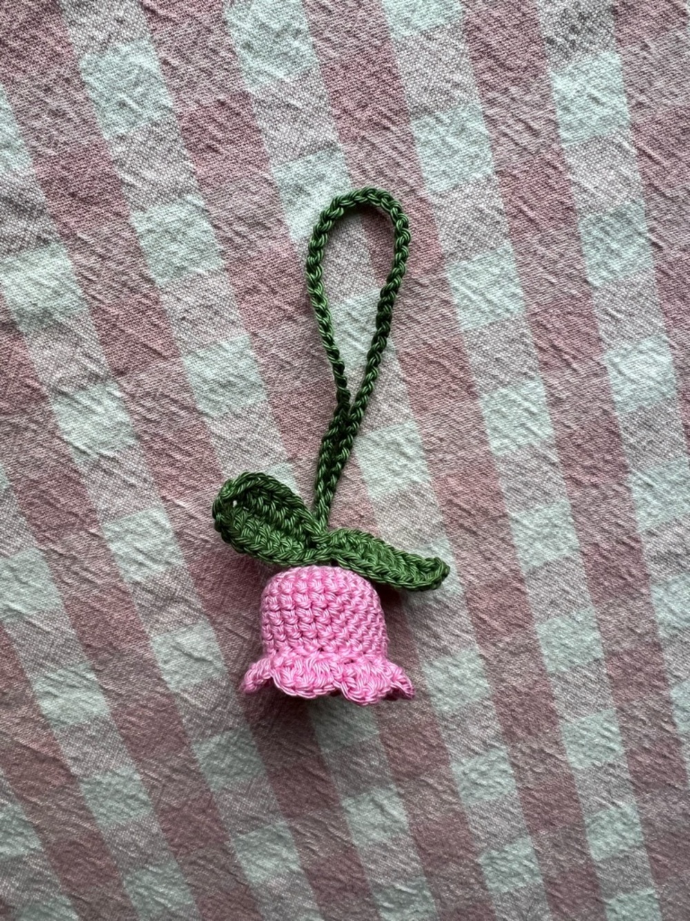 Handmade Bell Flower Crochet Charm
